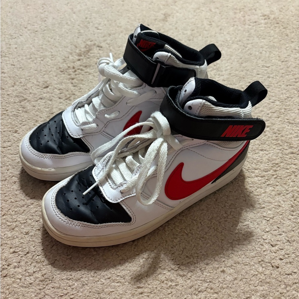Nike Red and Black Sneakers Classic Design